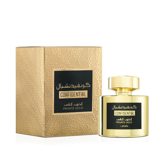 Confidential Private Gold  | Lattafa Eau de Parfum 100mL
