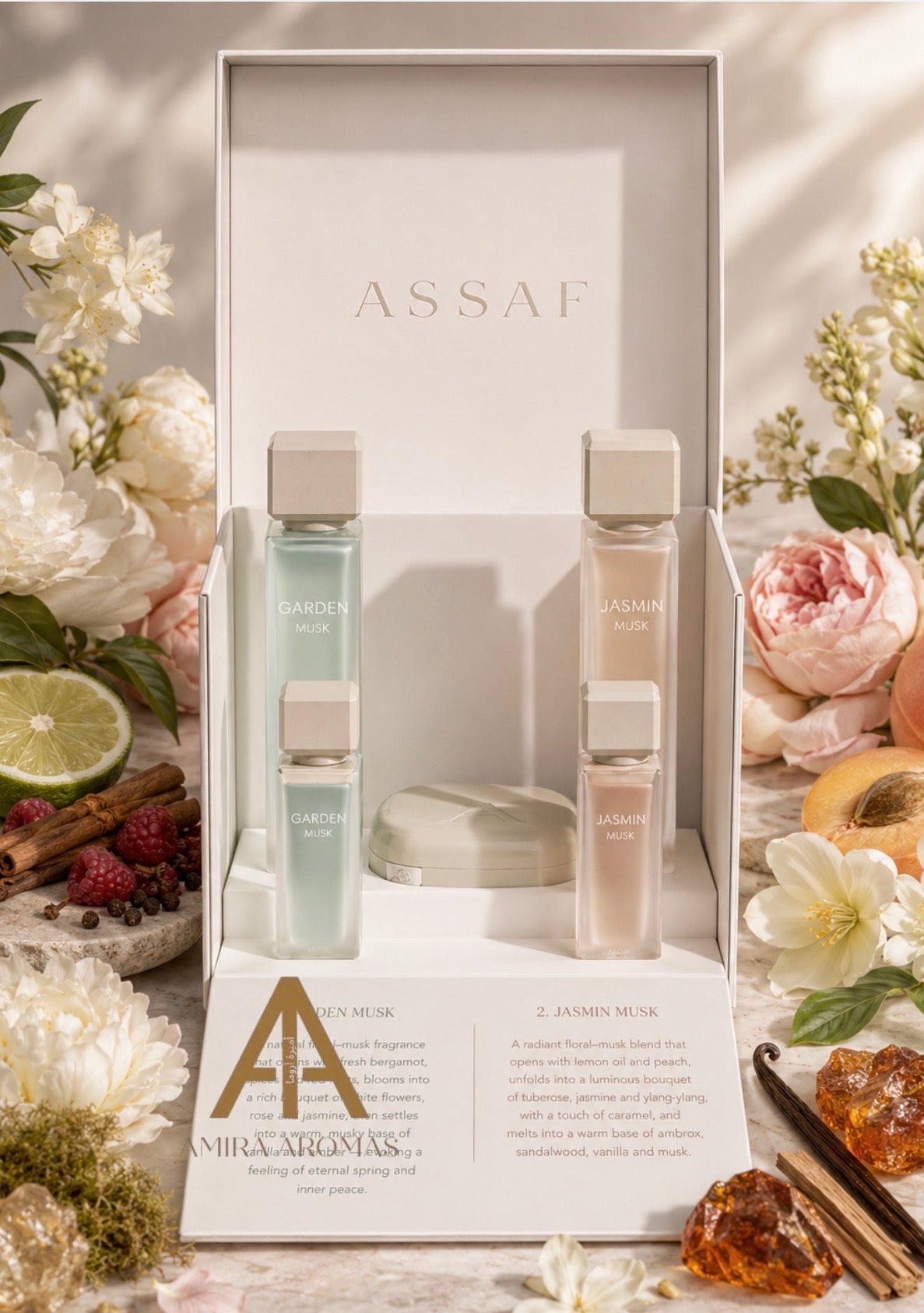 Musk Assaf Set 2x125mL + 2x25mL |  Assaf Eau de Parfum