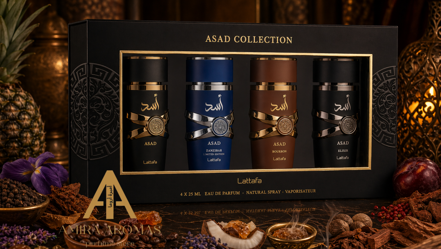 Asad Collection 25mL | Lattafa Eau de Parfum 4x25mL