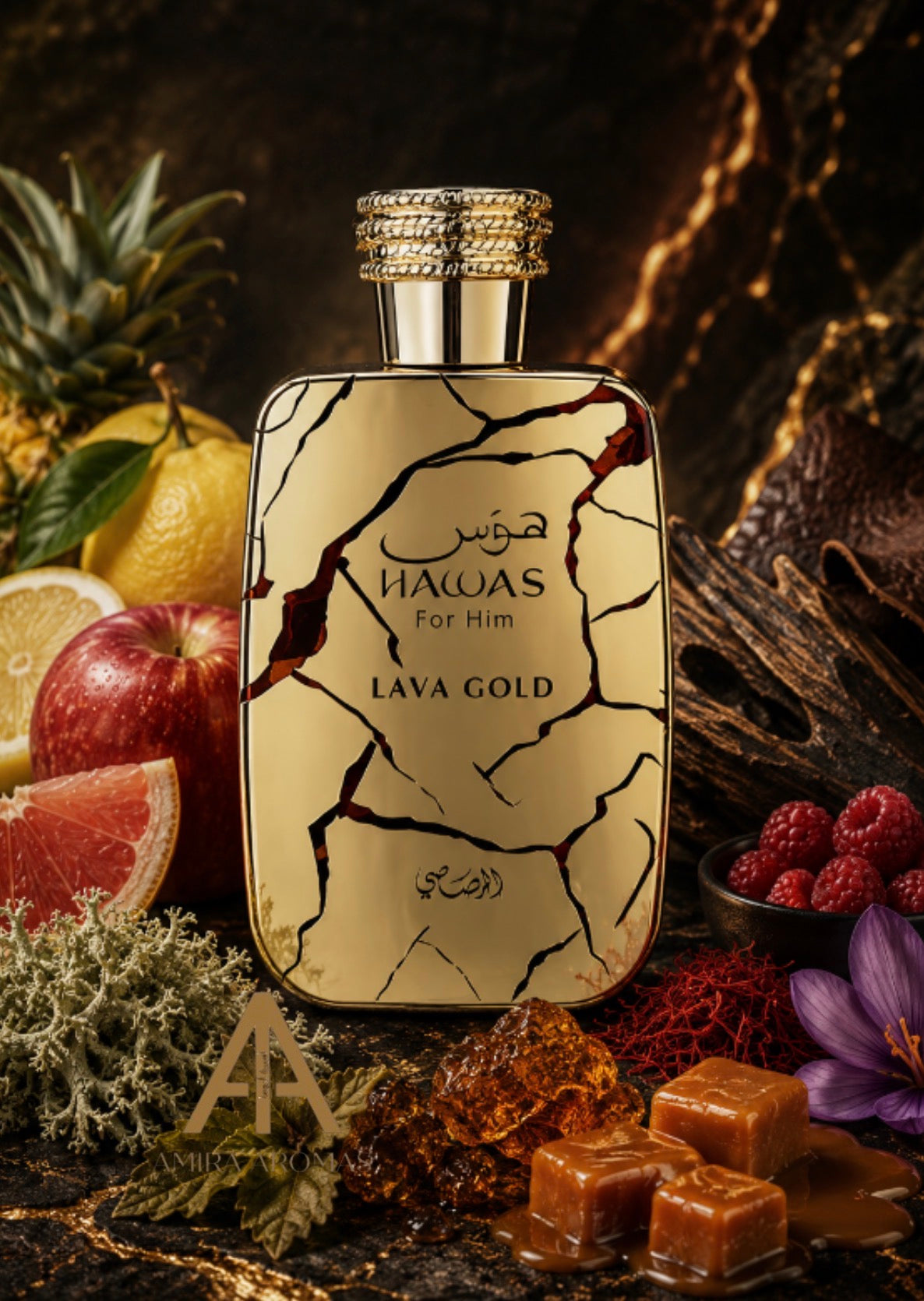 Hawas Lava Gold | Rasasi Eau de Parfum 100mL