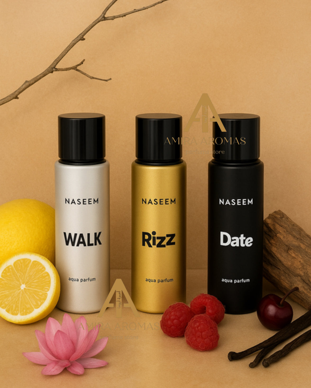 LUXE COLLECTION Gift Set for Men – Aqua Perfumes WORK, RIZZ, DATE - 30ml Cada