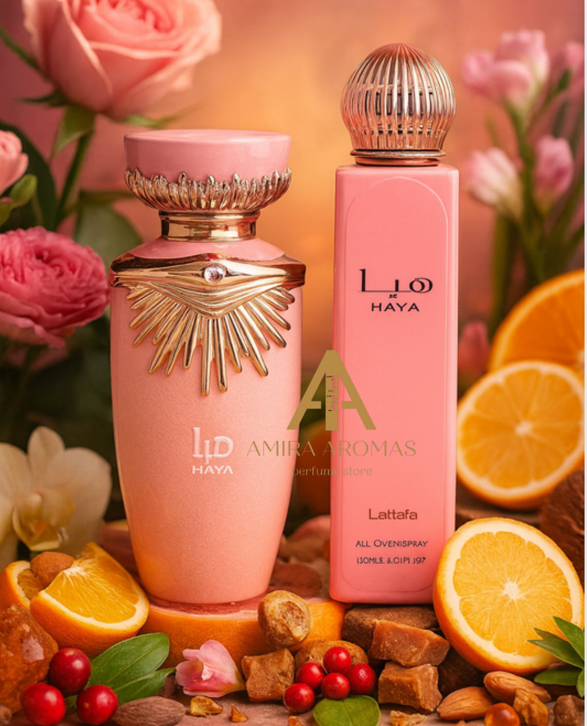 Bundle Haya Perfume 100mL + All Over Spray 150