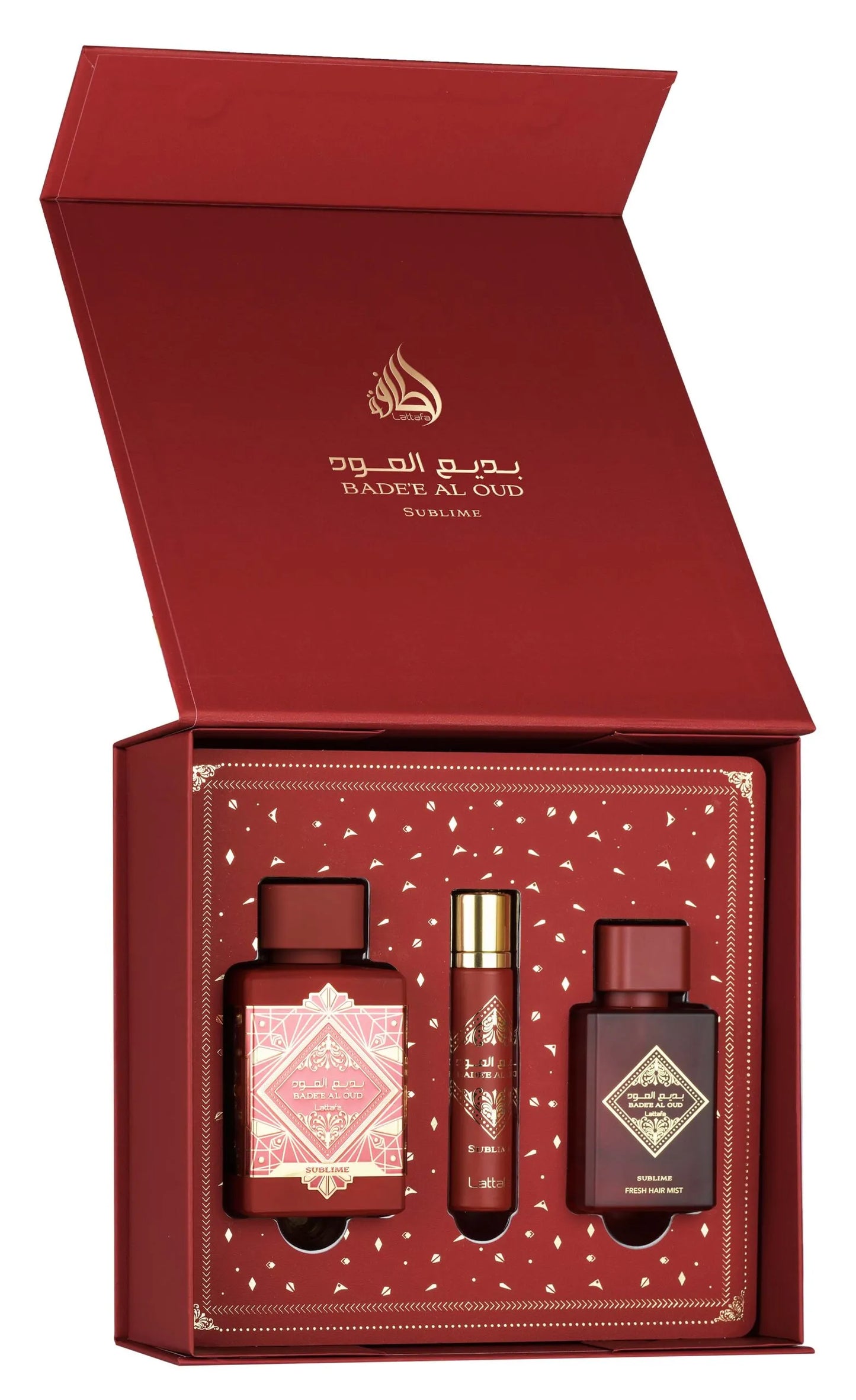 Lattafa Gift Set – Badee Al Oud Sublime 100Ml – 12ml – Hairmist